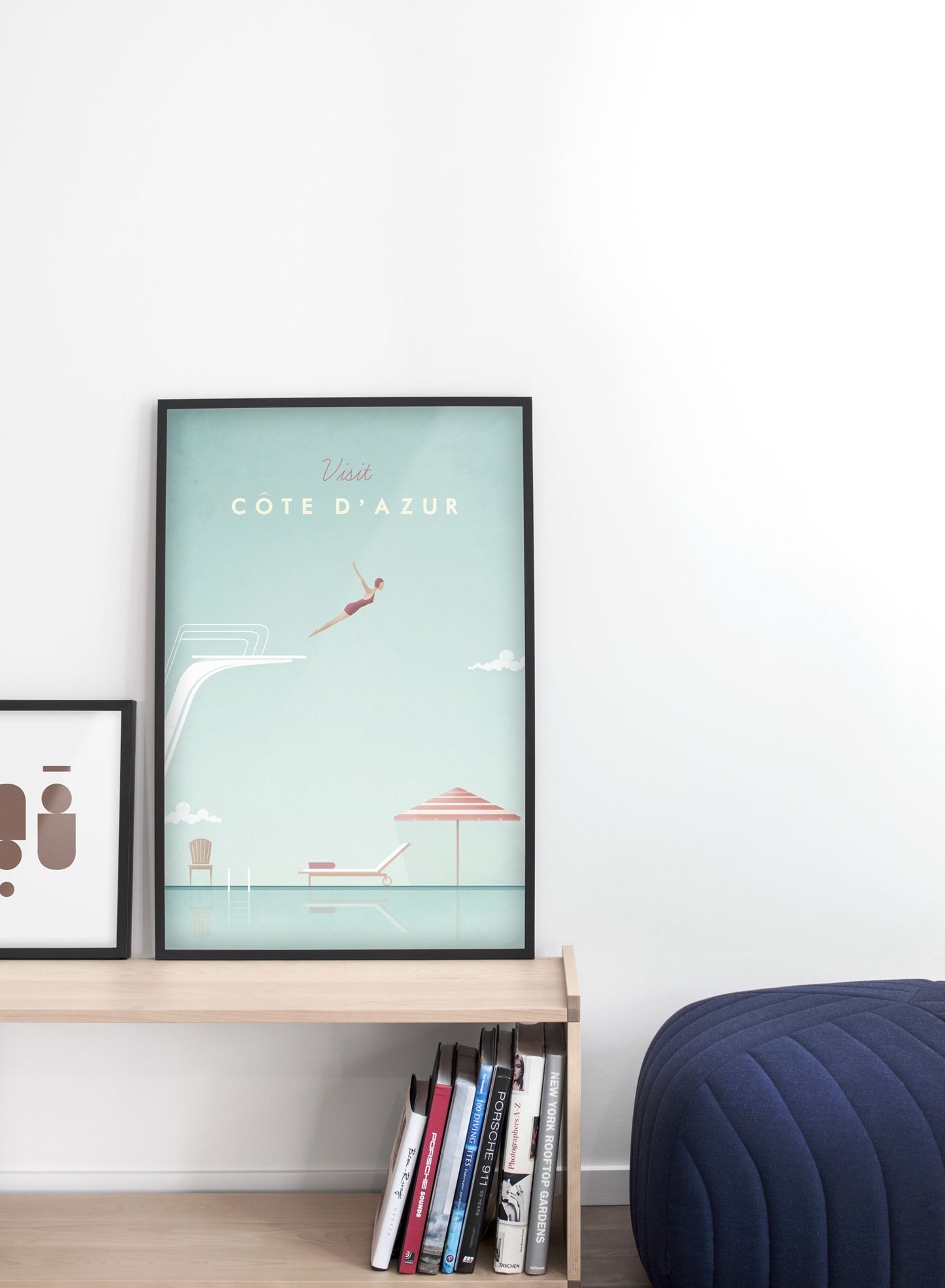 Modern minimalist poster by Opposite Wall with poster trio of illustration of Canada - EntrywayModern minimalist poster by Opposite Wall with poster trio of illustration of CanaModern minimalist poster by Opposite Wall with poster duo of illustration of Côte d'Azur - Entryway