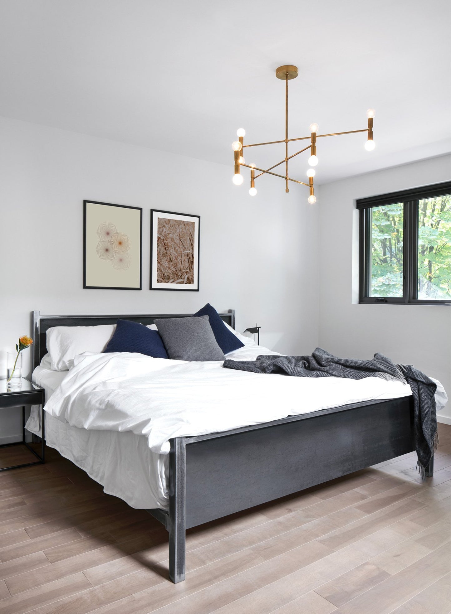 Flower Pop modern minimalist abstract design poster by Opposite Wall - Bedroom - Duo