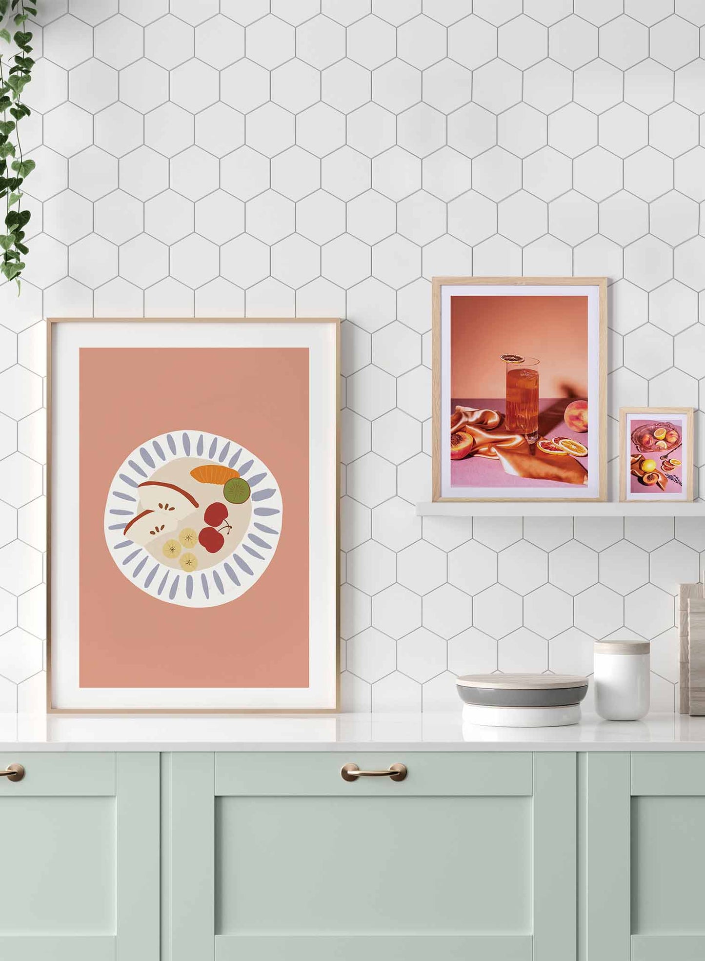 Vitamine Bites is a fruit illustration poster by Opposite Wall.