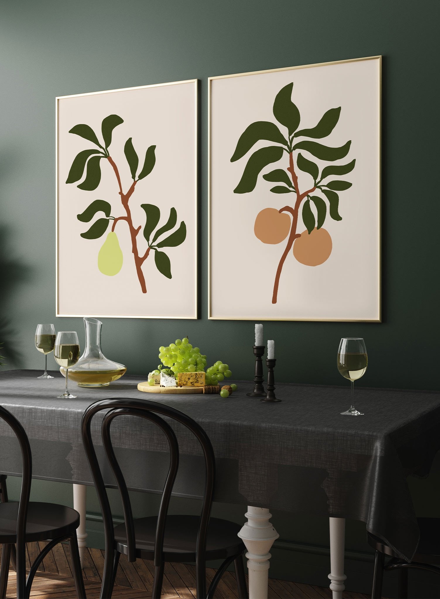 Pear Tree Branch is a pear fruit illustration poster by Opposite Wall.