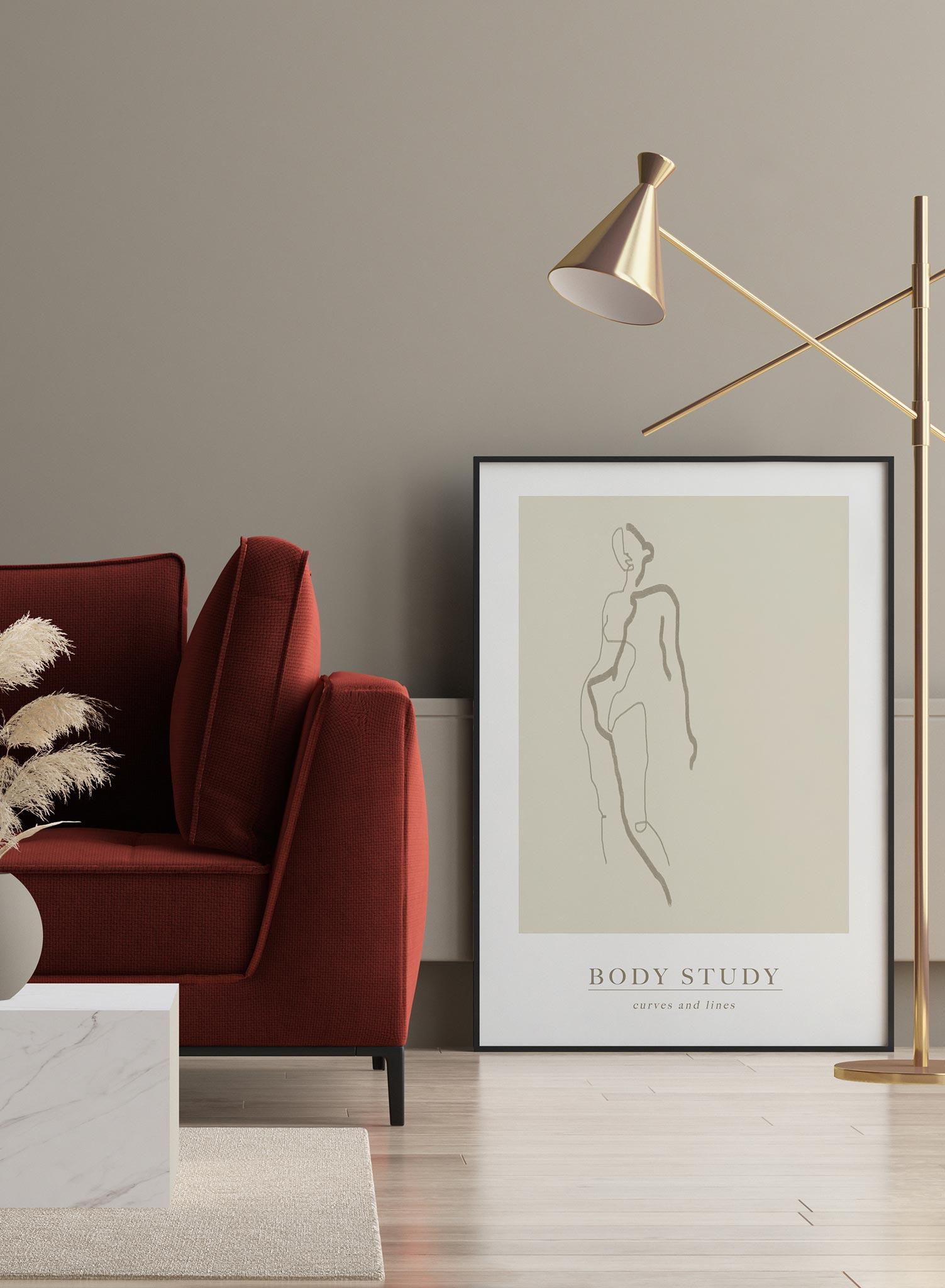 Fluid is a line art illustration of a woman's front silhouette by Opposite Wall.