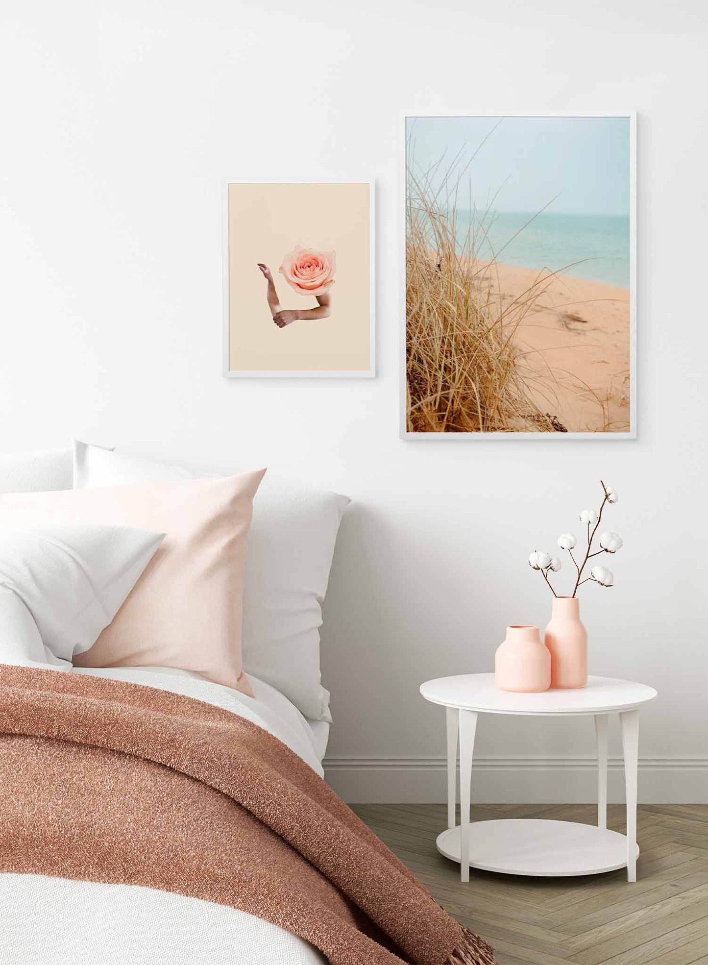 Sandy Grass is a minimalist photography of a close-up shot of dry beach grass next to a sandy scenery by Opposite Wall.