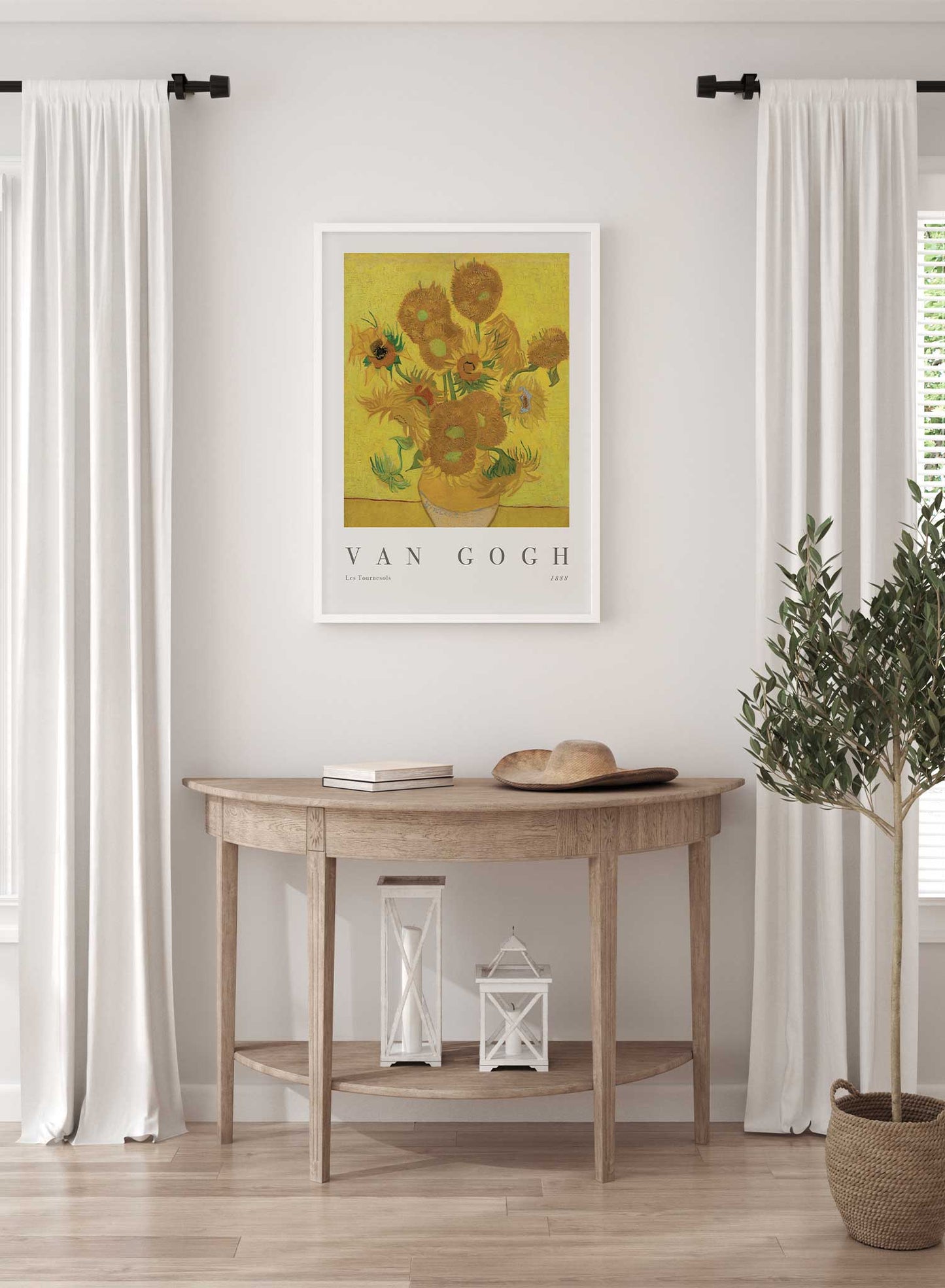 Sunflowers is a minimalist artwork by Opposite Wall of Van Gogh's Les Tournesols from 1888.