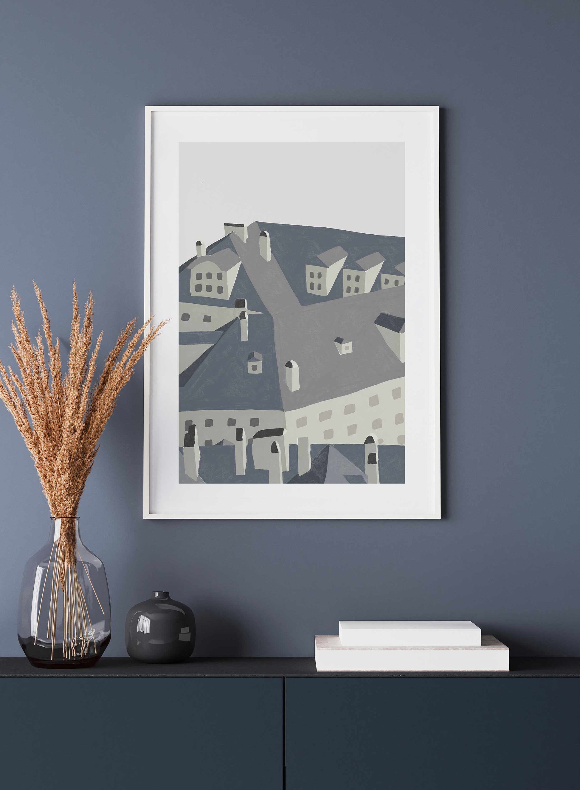 London Rooftop  Illustration, Poster | Oppositewall.com