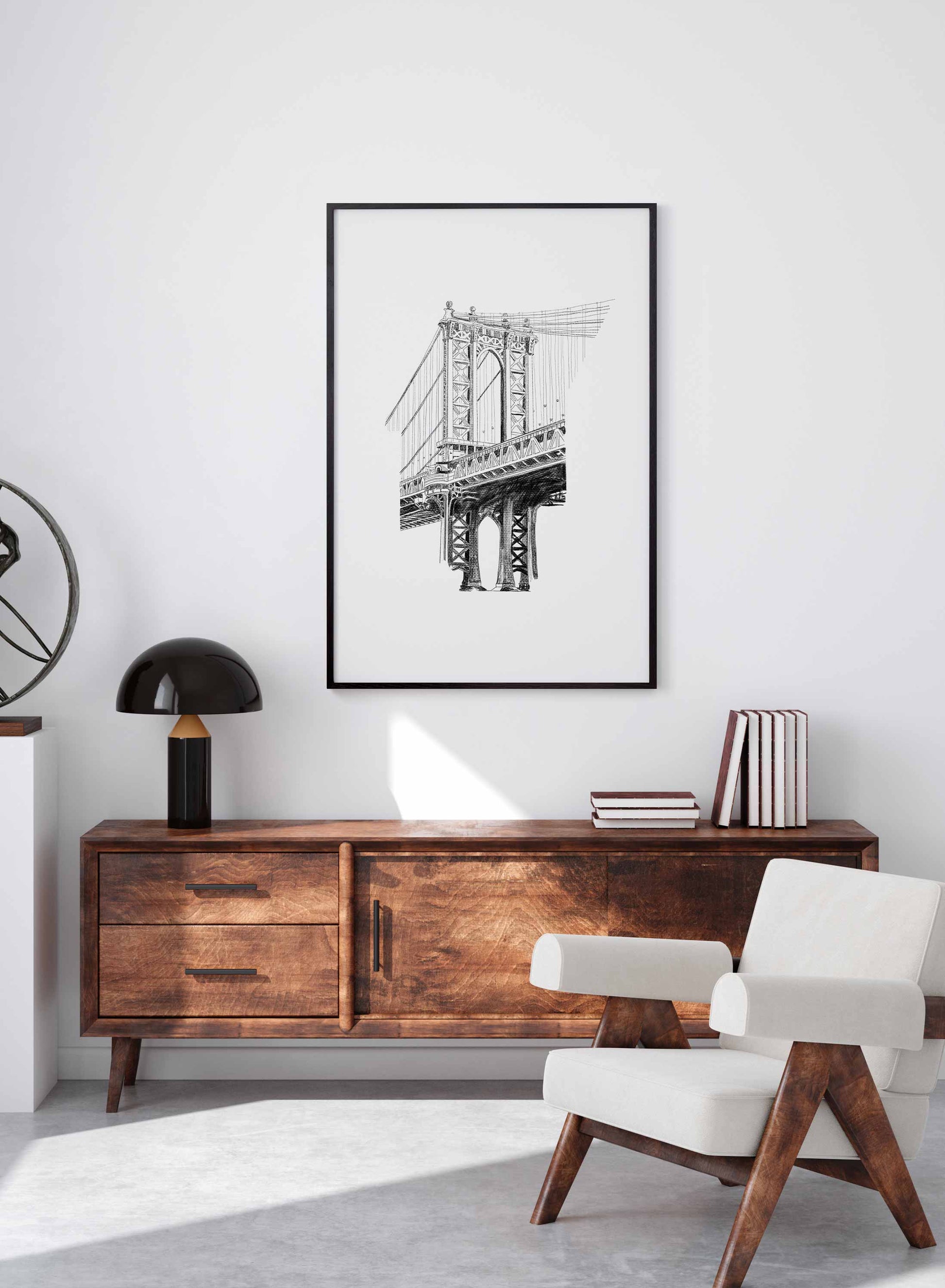 Manhattan Bridge Illustration, Poster | Oppositewall.com