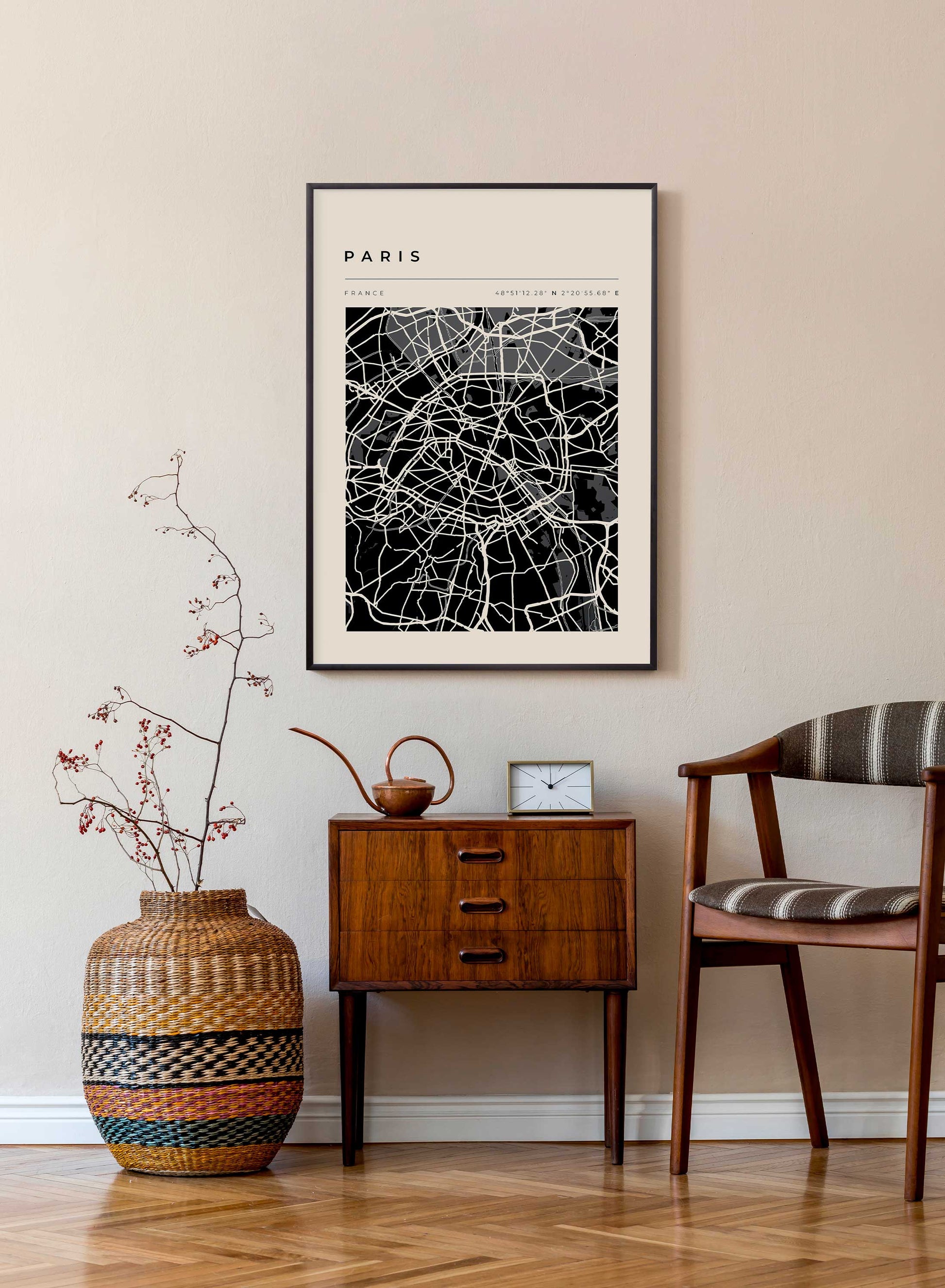 Paris Map, Poster | Oppositewall.com