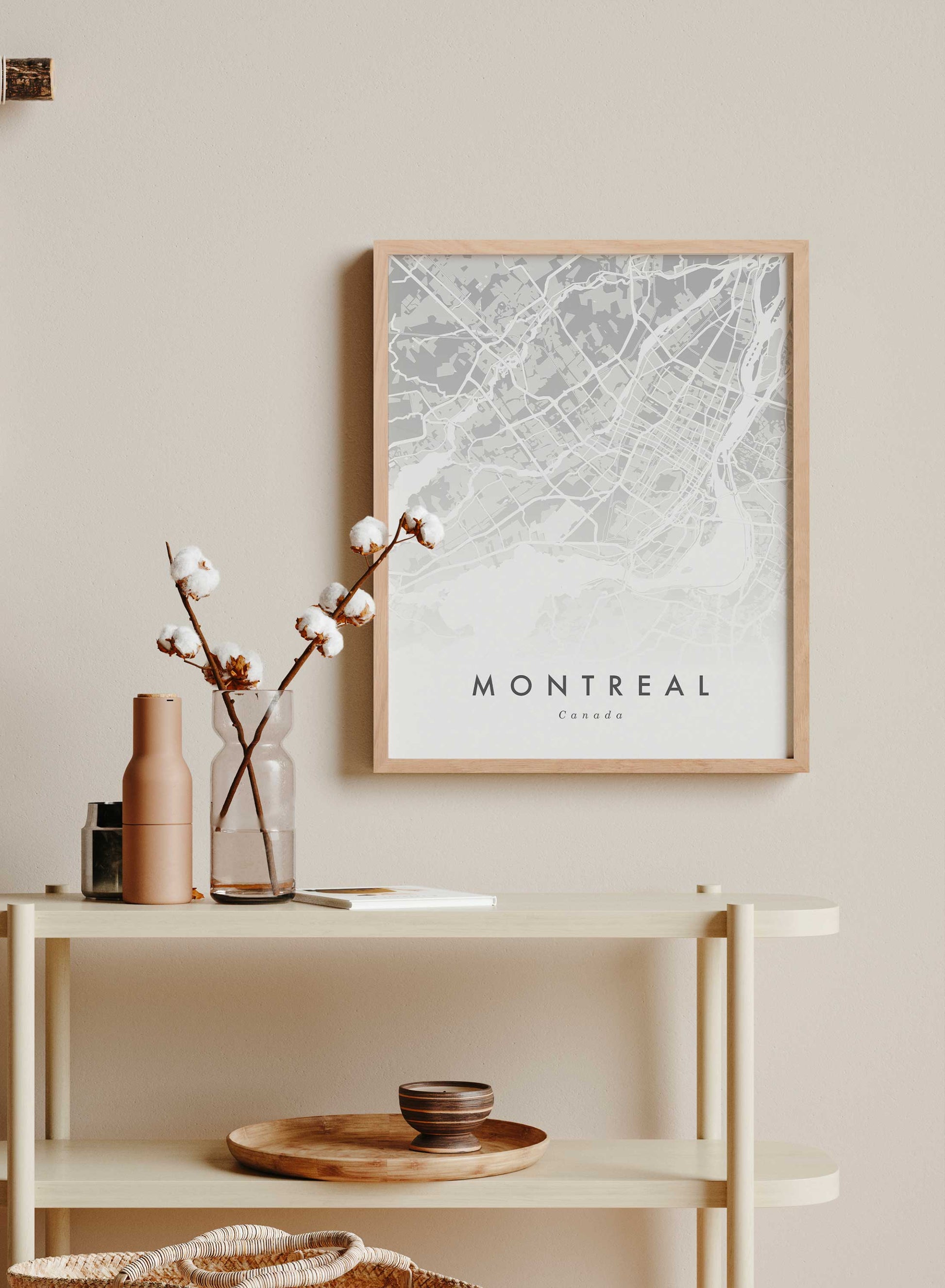 Montreal Map, Poster | Oppositewall.com