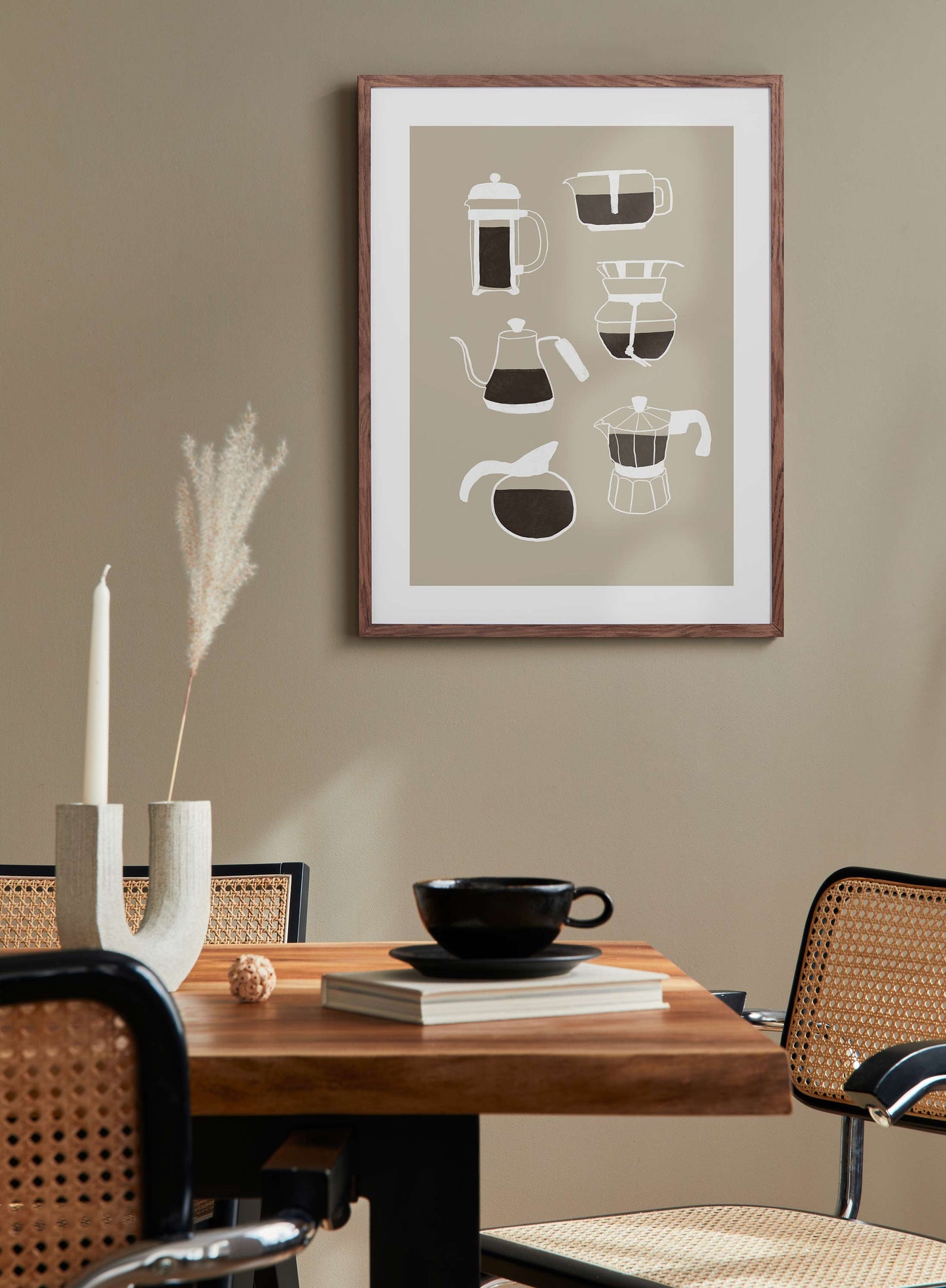 Coffee Maker Illustration, Poster | Oppositewall.com