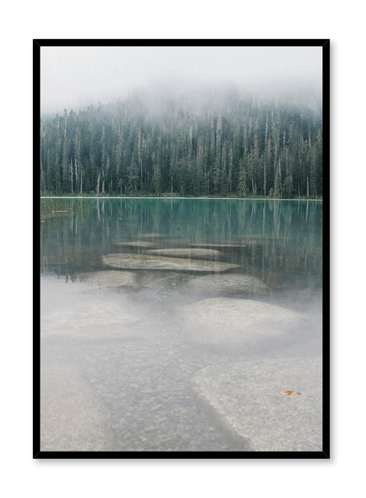 Scandinavian art print by Opposite Wall with trendy landscape art photo - Mist