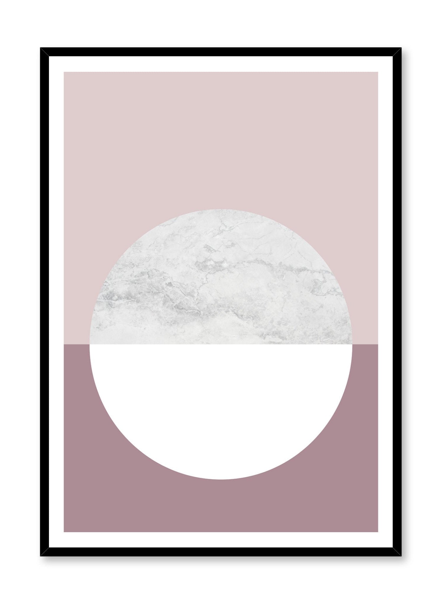 Unique poster with Cinder rose abstract graphic design