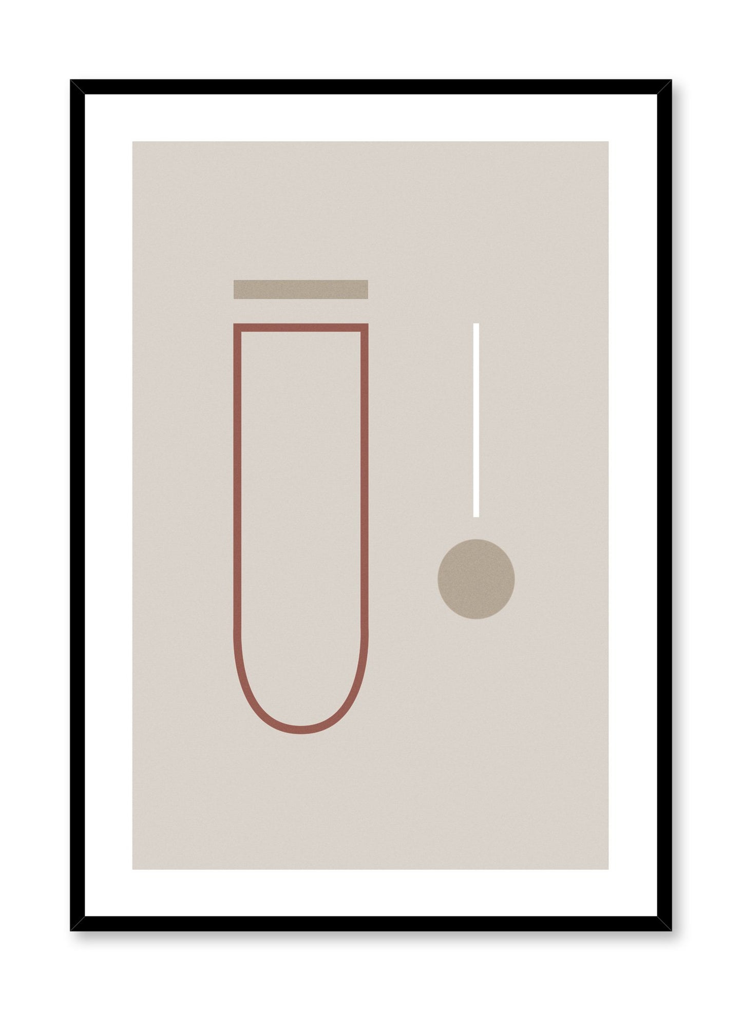 Modern minimalist poster by Opposite Wall with Reminiscent abstract design