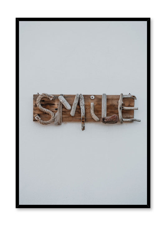 Minimalist design poster by Opposite Wall with Smile Typography