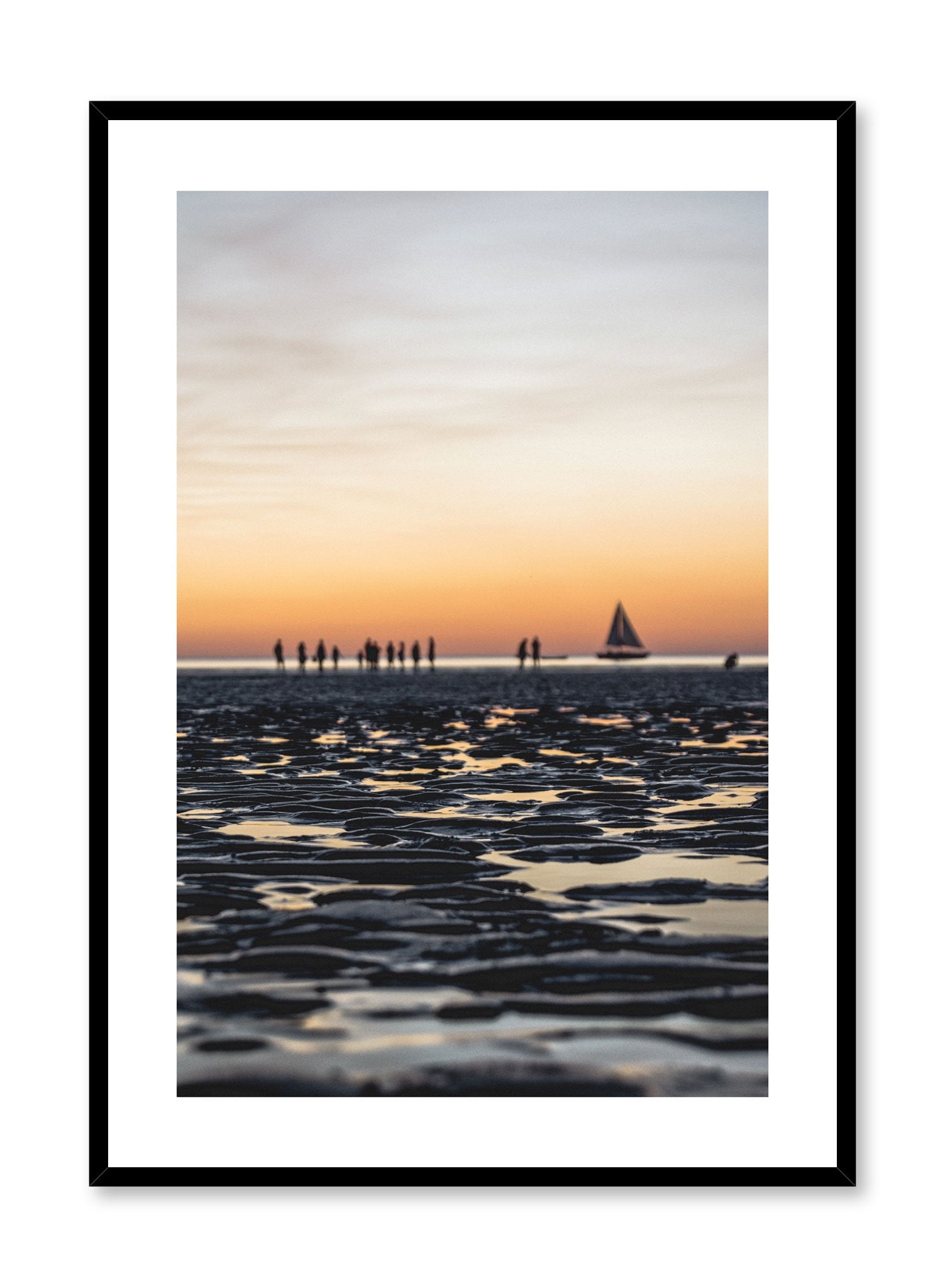 Minimalist design poster by Opposite Wall with sunset photography