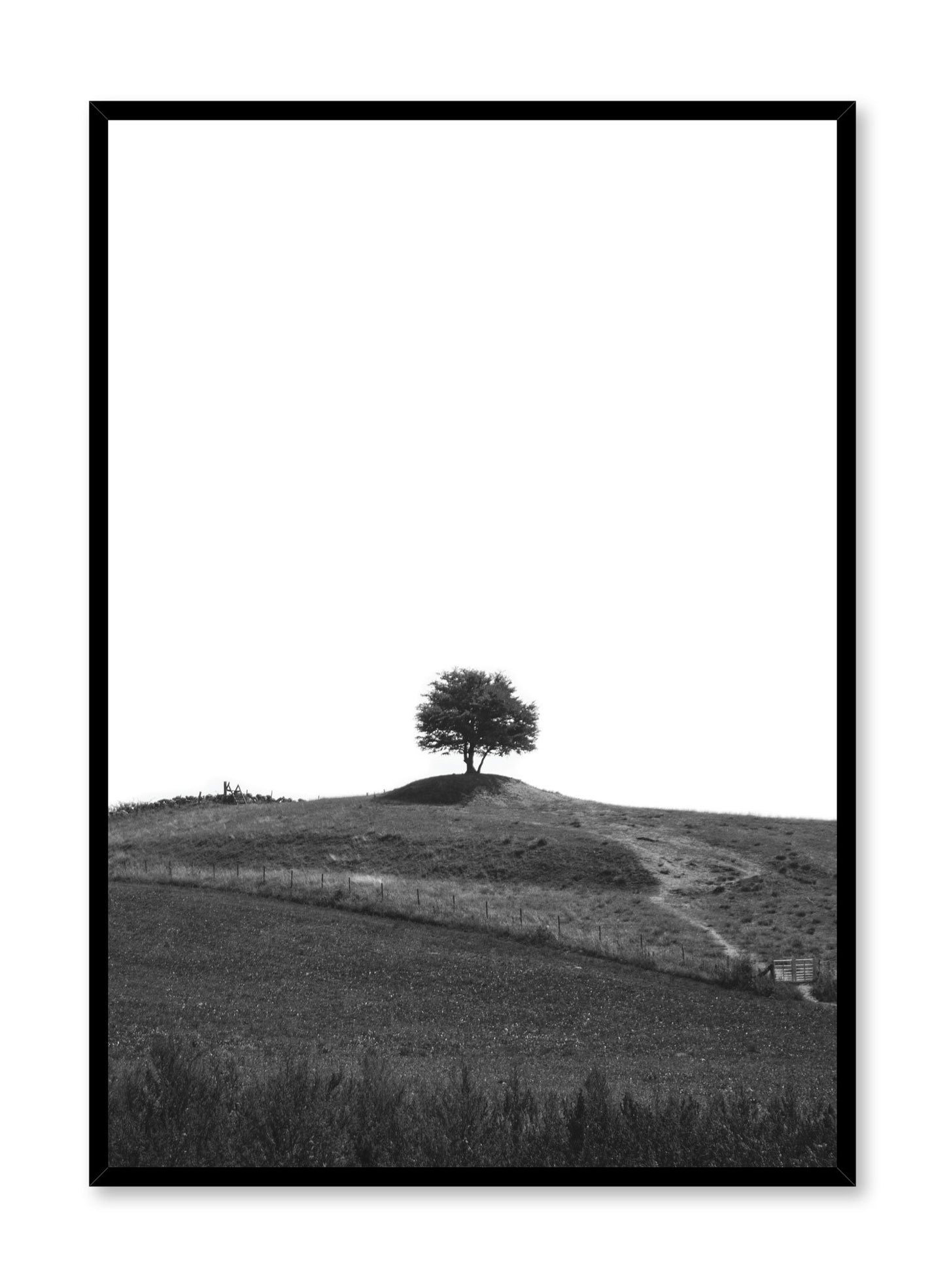 Minimalist design poster by Opposite Wall with Lone Tree photography