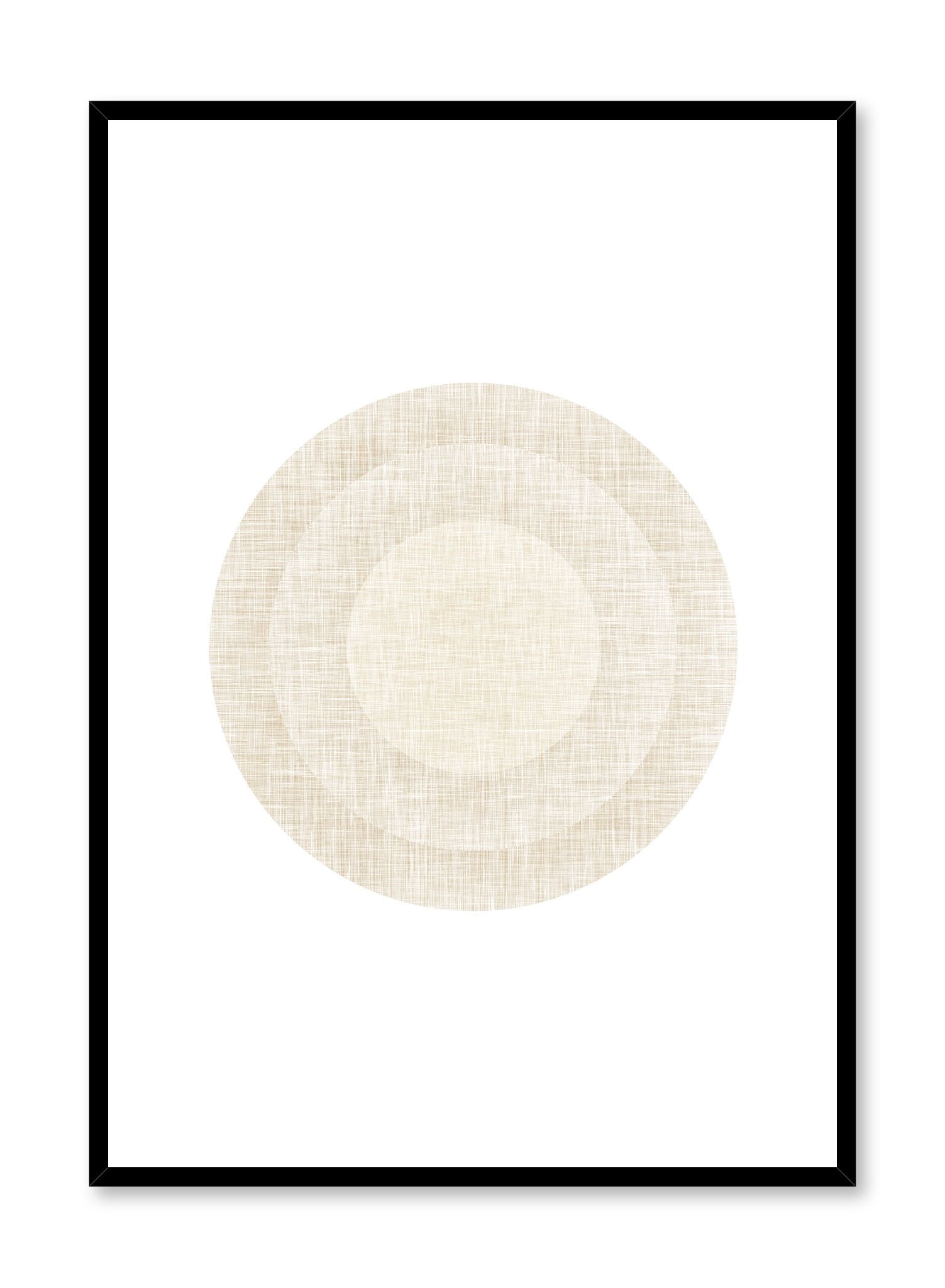 Minimalist design poster by Opposite Wall with abstract beige circles