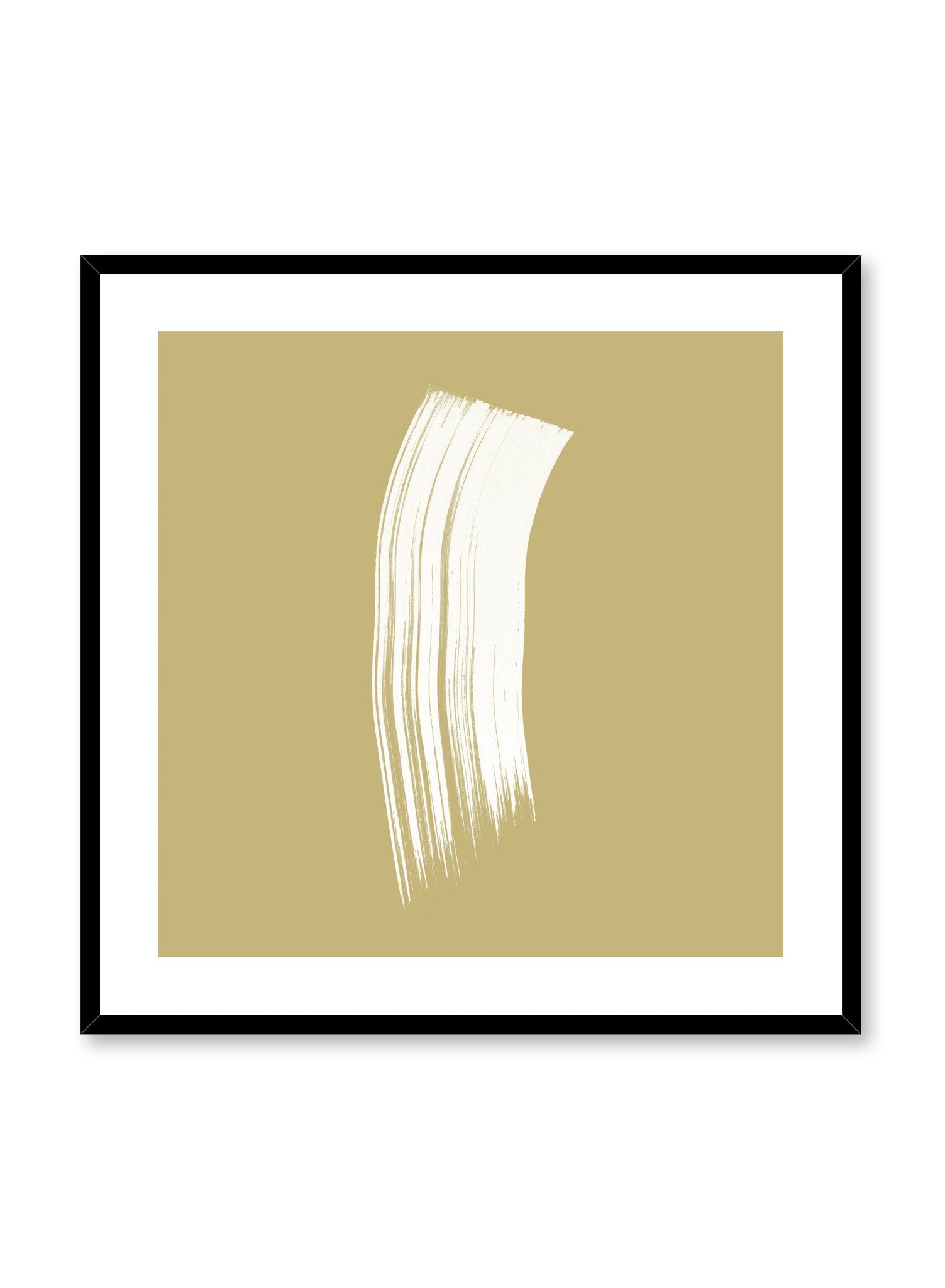 Modern minimalist poster by Opposite Wall with gold and white design in square format