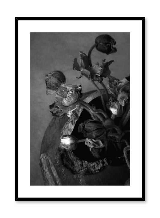 Minimalist design floral photography poster of black and white Dried Bouquet by Love Warriors Creative Studio - Buy at Opposite Wall