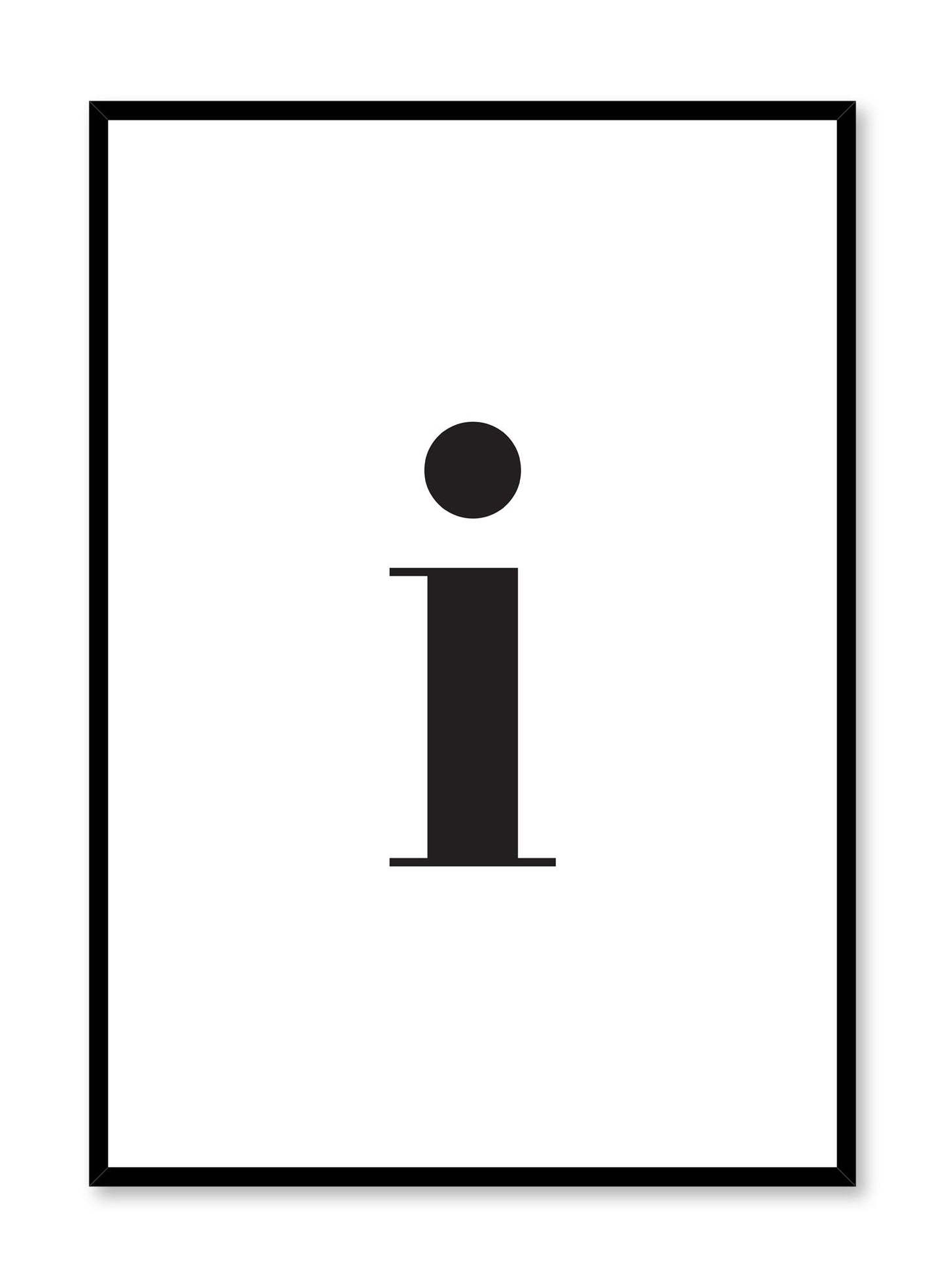 Lowercase Letter I, Poster