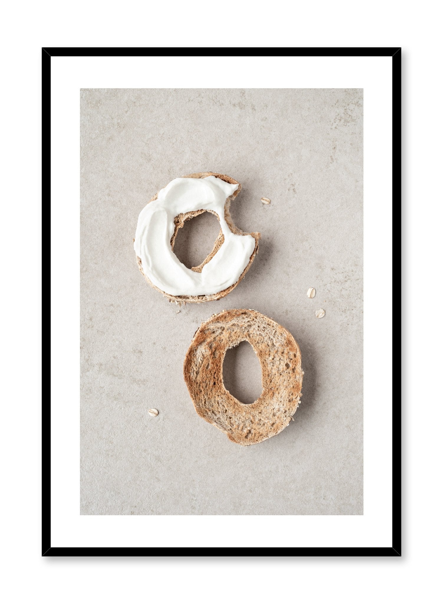 Scandinavian poster by Opposite Wall with Bagel Bite food photography