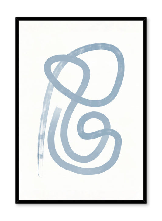 Modern minimalist poster by Opposite Wall with abstract design of Anxious by Toffie Affichiste