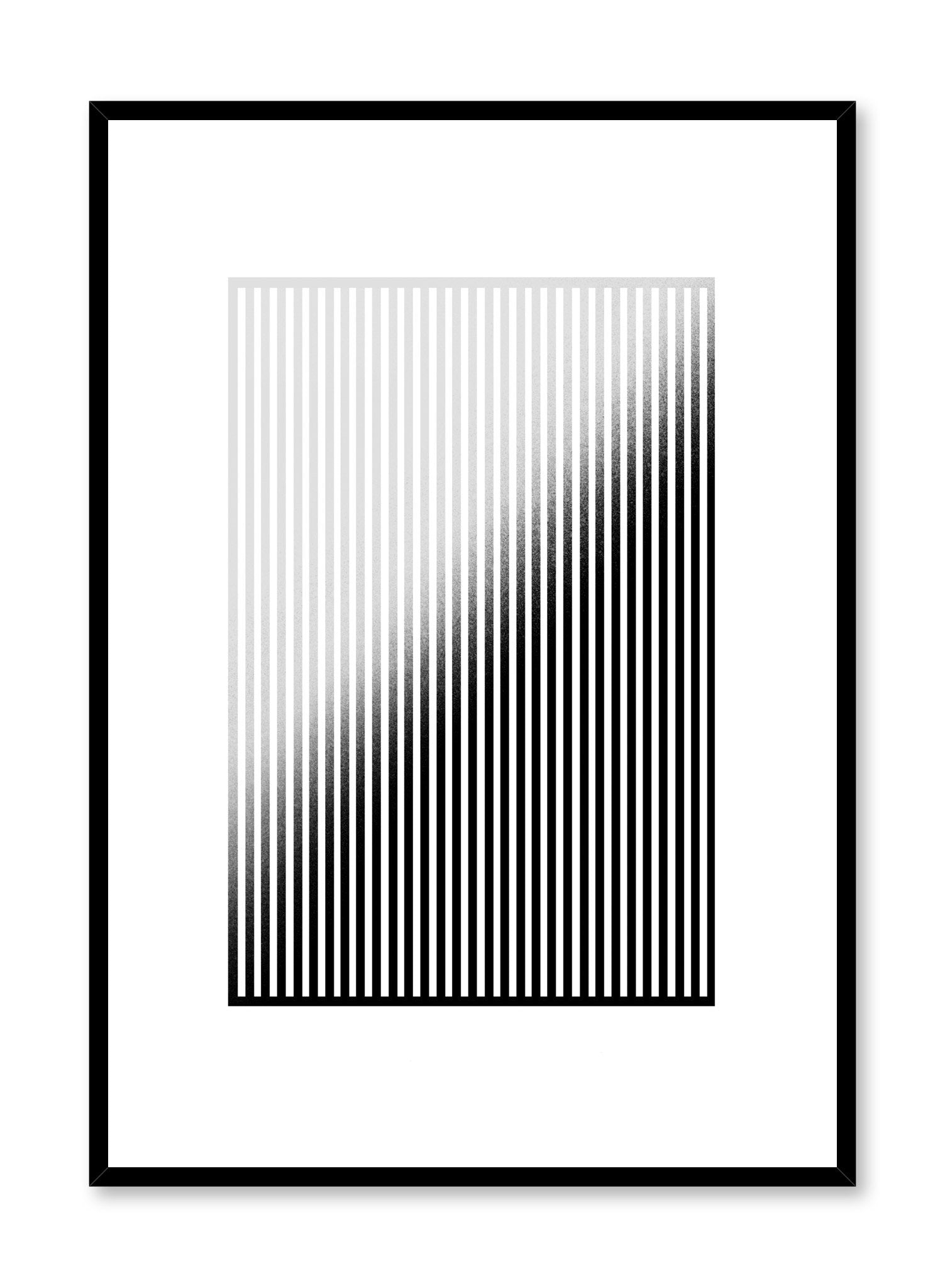 Modern minimalist abstract print by Opposite Wall with vertical lines and Faded effect