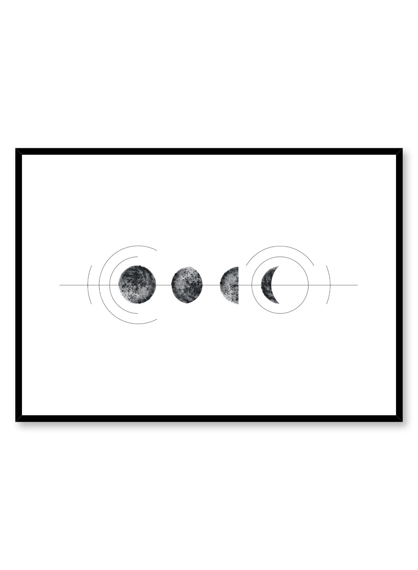 Celestial illustration poster by Opposite Wall with geometric Lunar Cycle