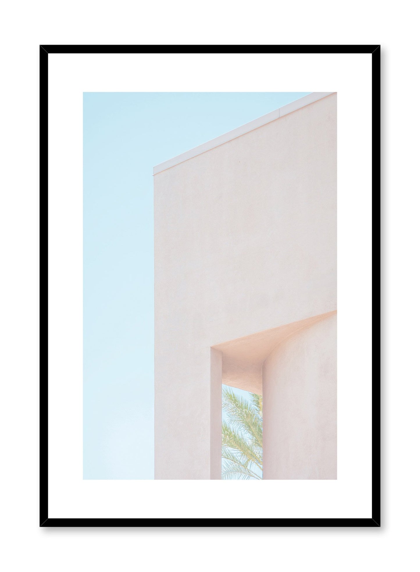 Modern minimalist poster by Opposite Wall with photography of terracotta building corner