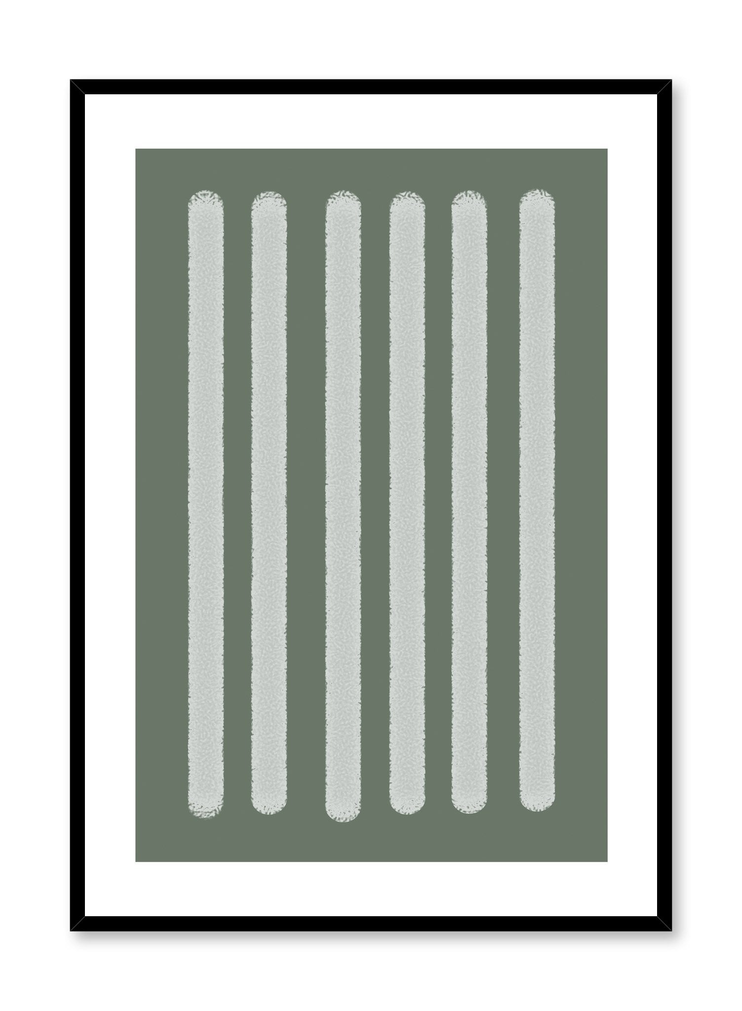 Minimalist design poster by Opposite Wall with abstract green rectangle shapes