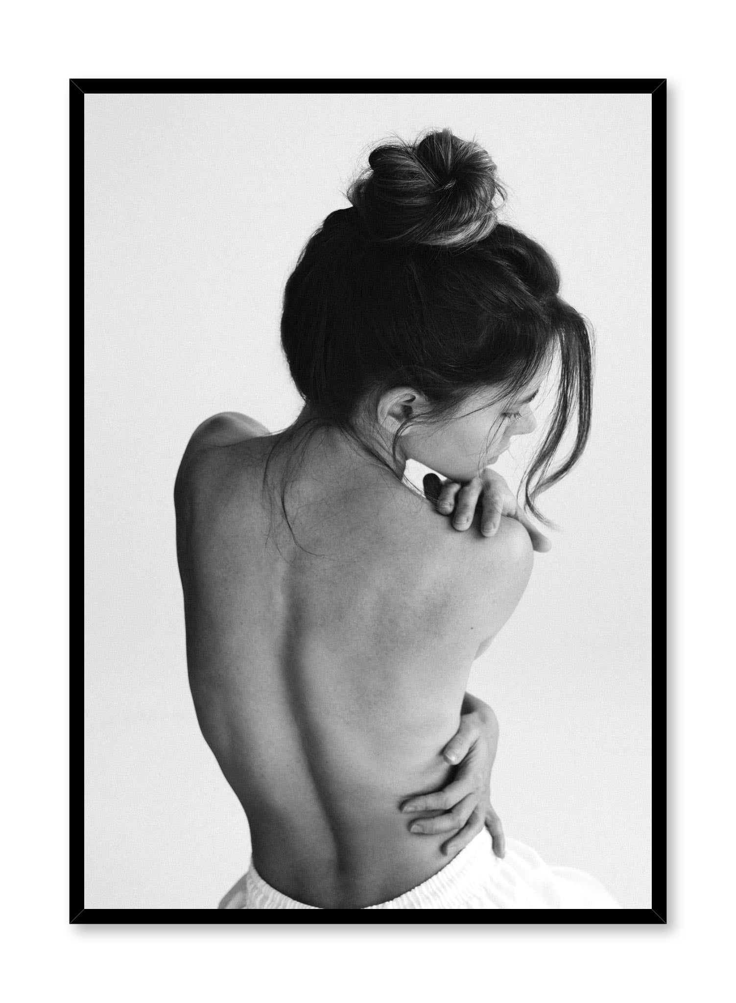 Fashion photography poster by Opposite Wall with nude woman in black and white