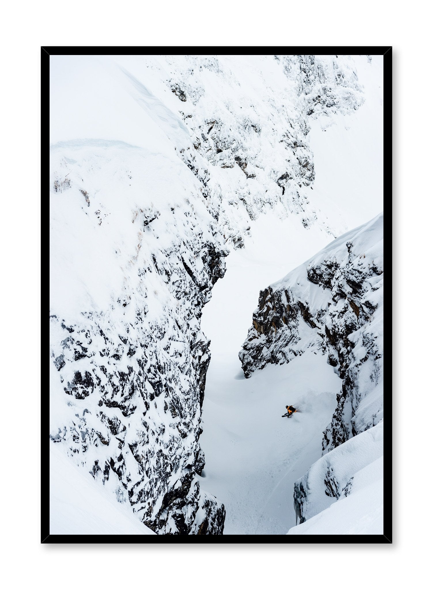 Landscape photography poster by Opposite Wall with white snow on mountain