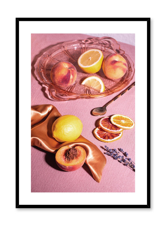 Sunny Flavours is a colourful fruit photography poster by Opposite Wall.