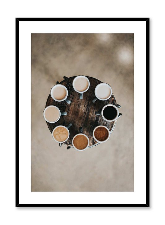 Caffeine Wheel is a coffee photography poster by Opposite Wall.