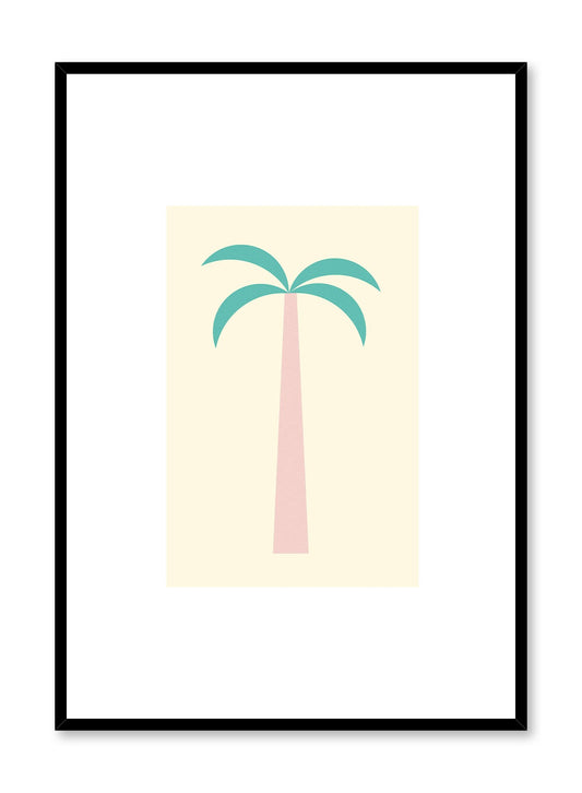 Baby Palm is a minimalist illustration poster of a baby palm tree by Opposite Wall.