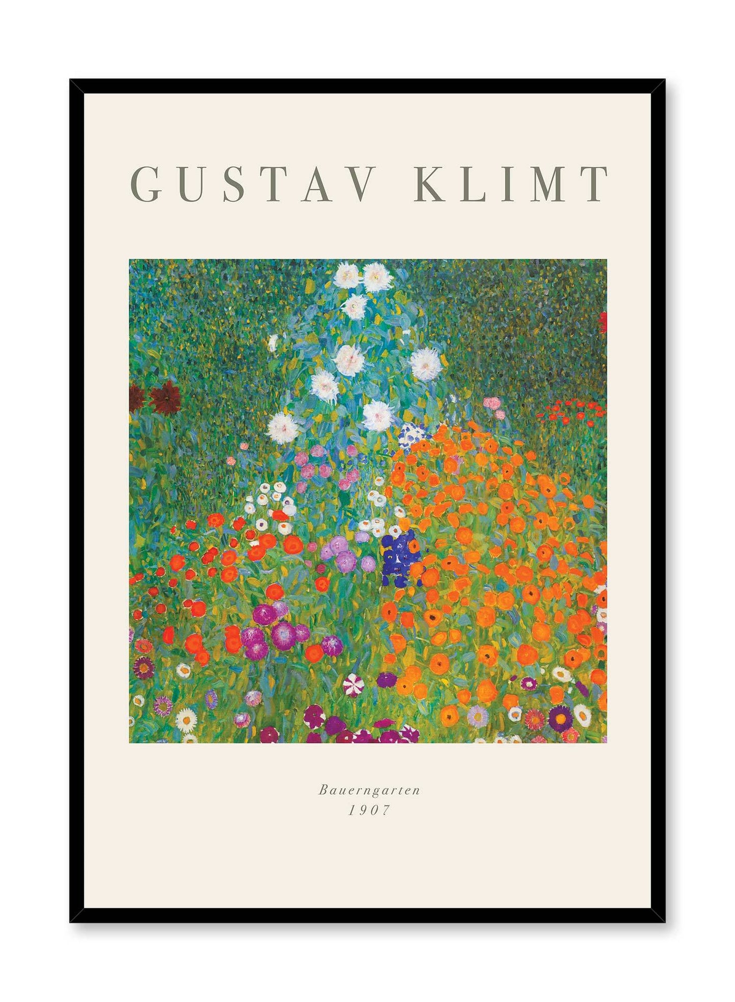 Flower Garden is a minimalist artwork by Opposite Wall of Gustav Klimt's Bauerngarten from 1907.