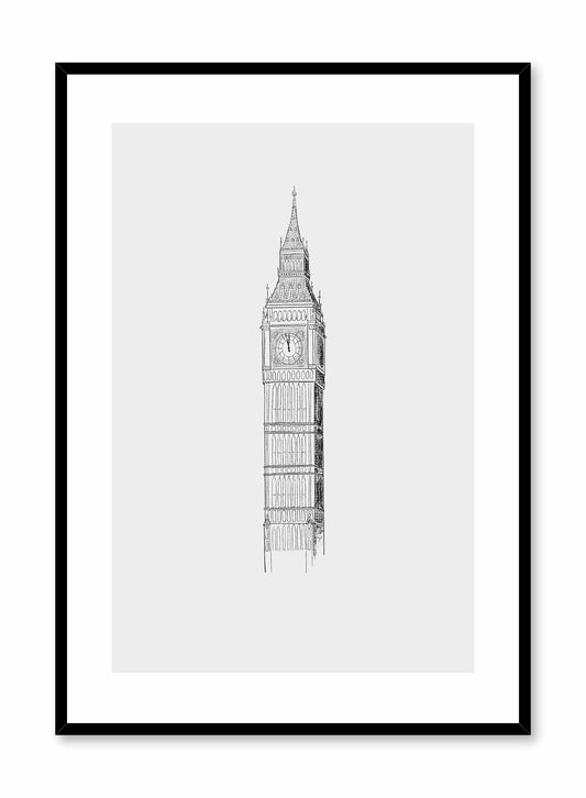 Big Ben Illustration, Poster | Oppositewall.com