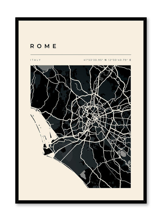 Rome Map, Poster | Oppositewall.com