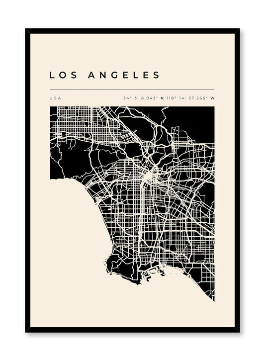 Los Angeles Map, Poster | Oppositewall.com