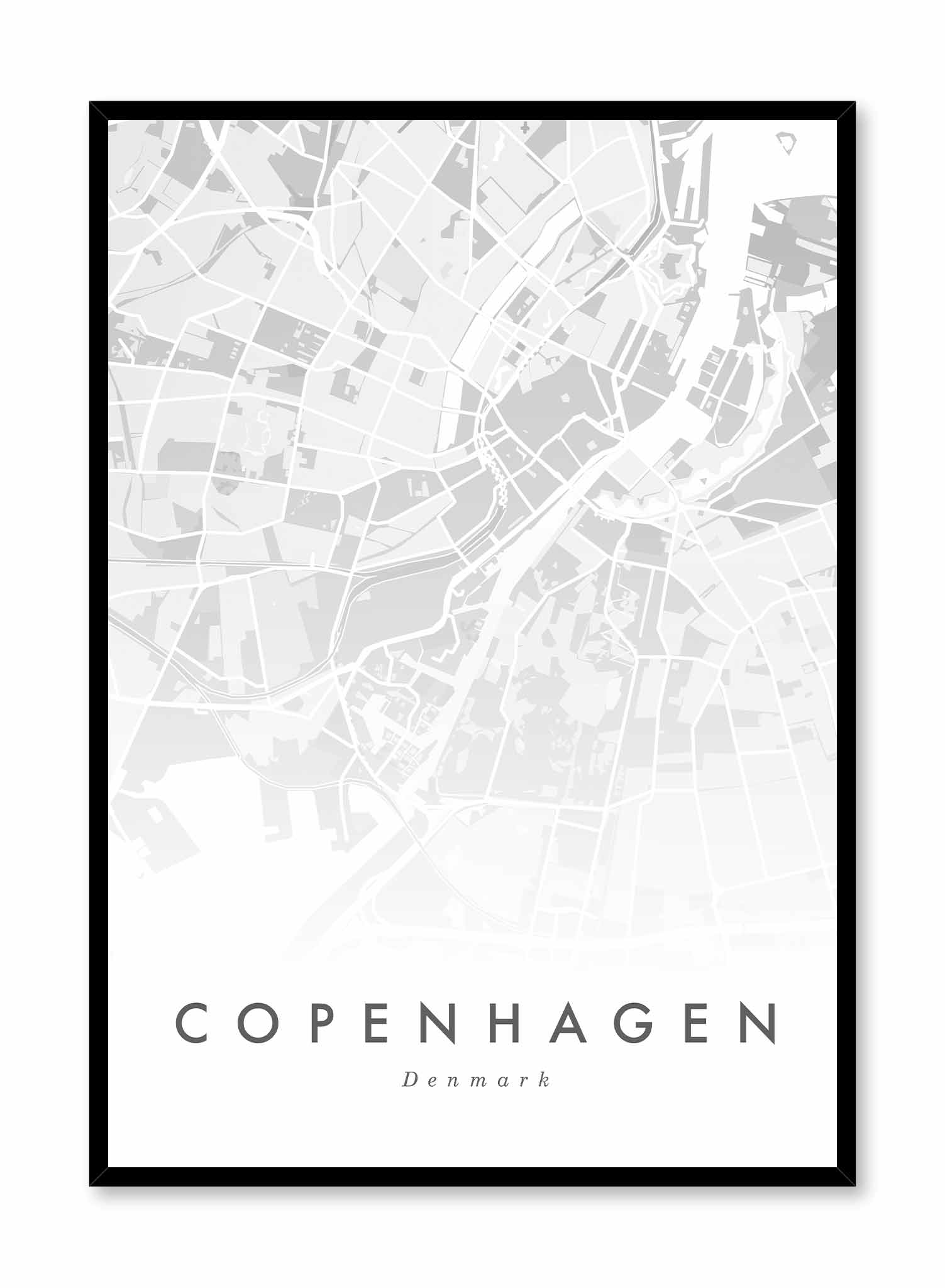 Copenhagen Map, Poster | Oppositewall.com