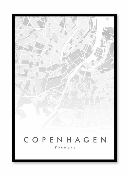 Copenhagen Map, Poster | Oppositewall.com