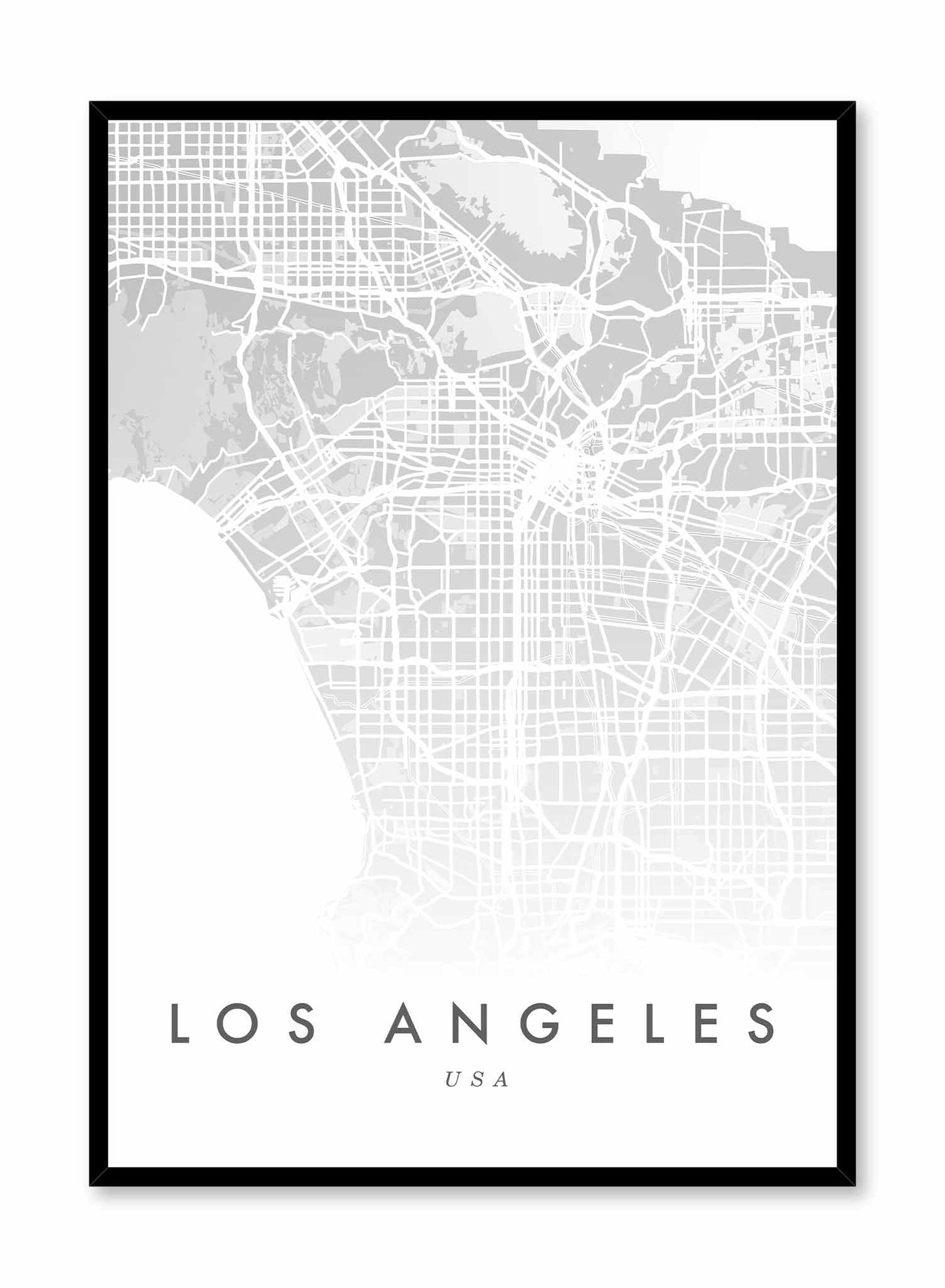 Los Angeles Map, Poster | Oppositewall.com