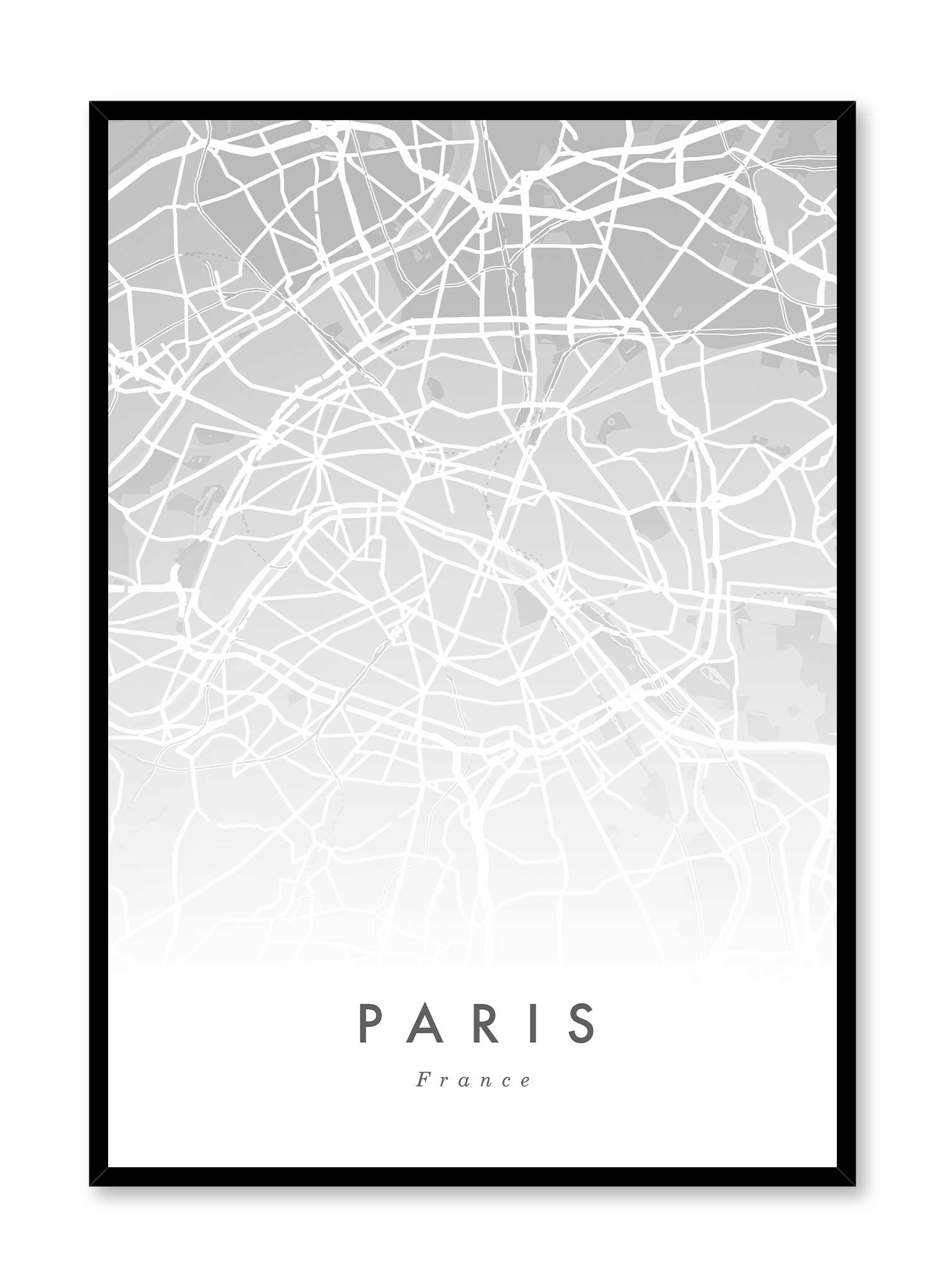 Paris Map, Poster | Oppositewall.com