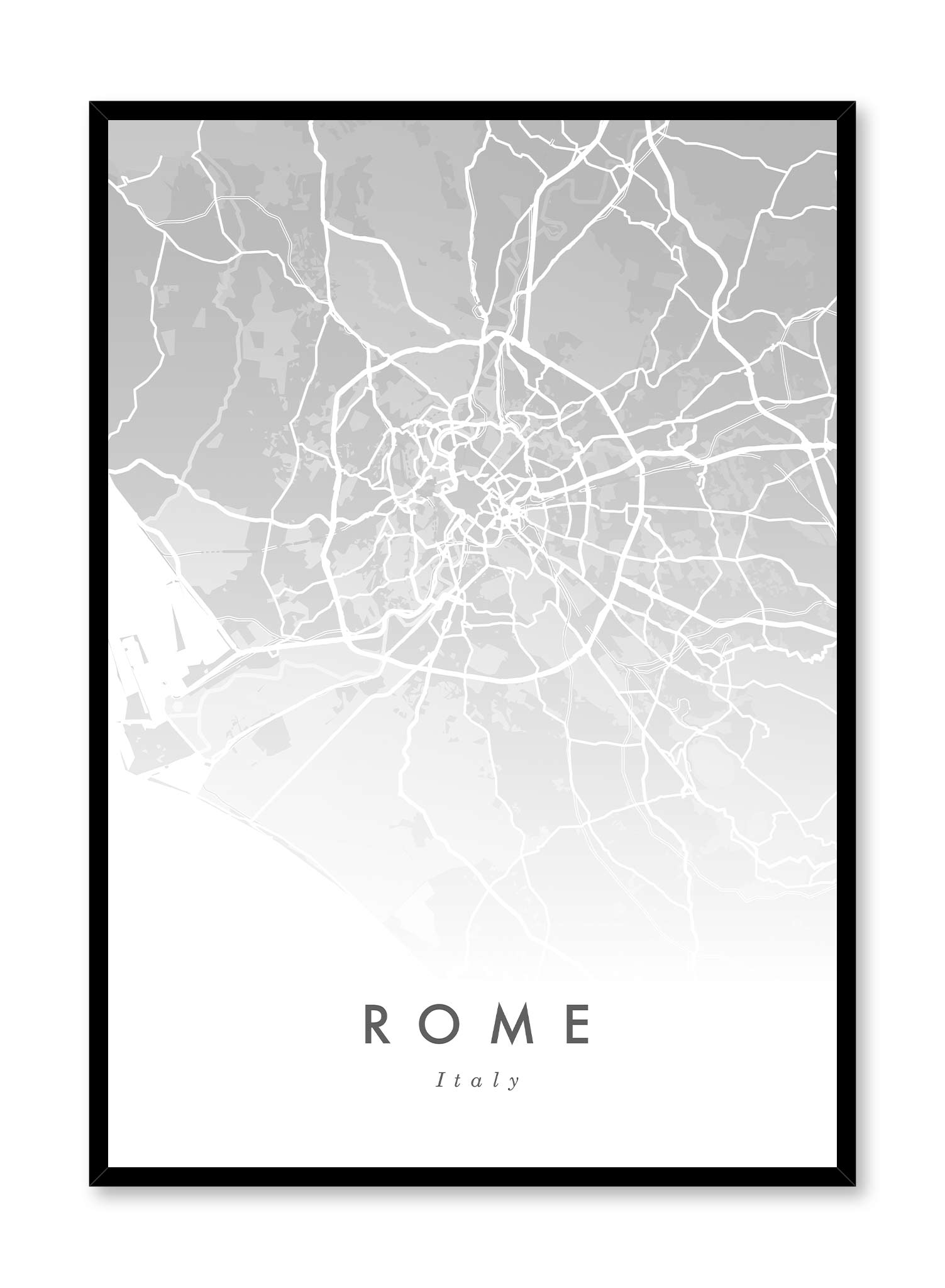 Rome Map, Poster | Oppositewall.com