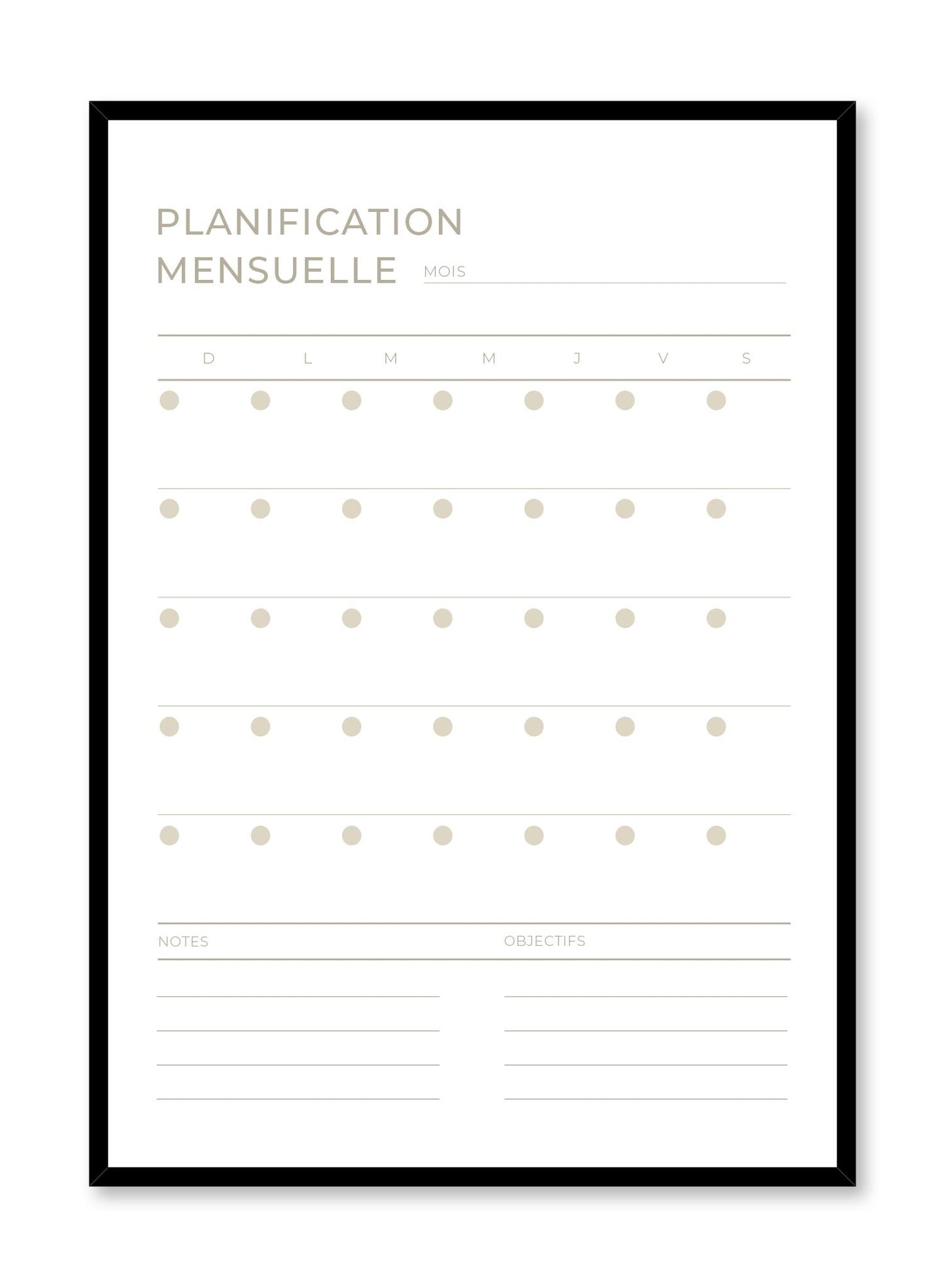 Monthly, Planner