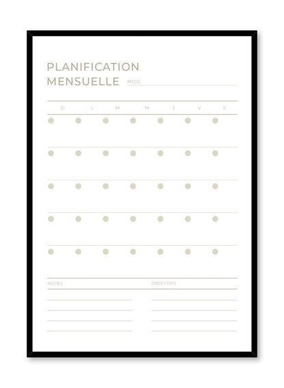 Monthly, Planner