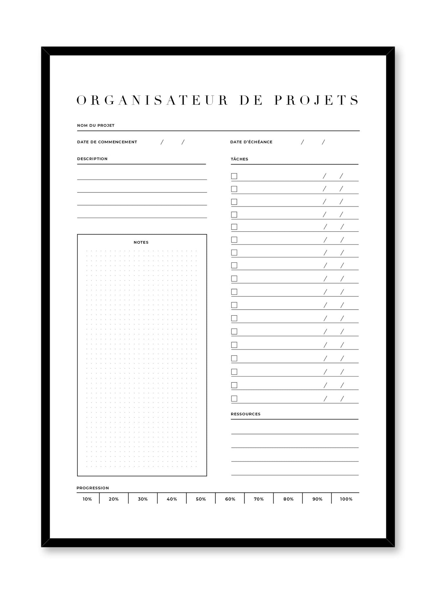 Project, Planner