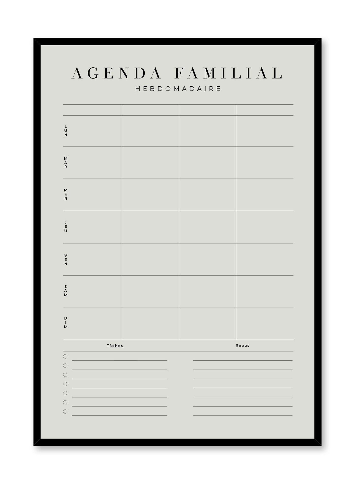 Family, Planner