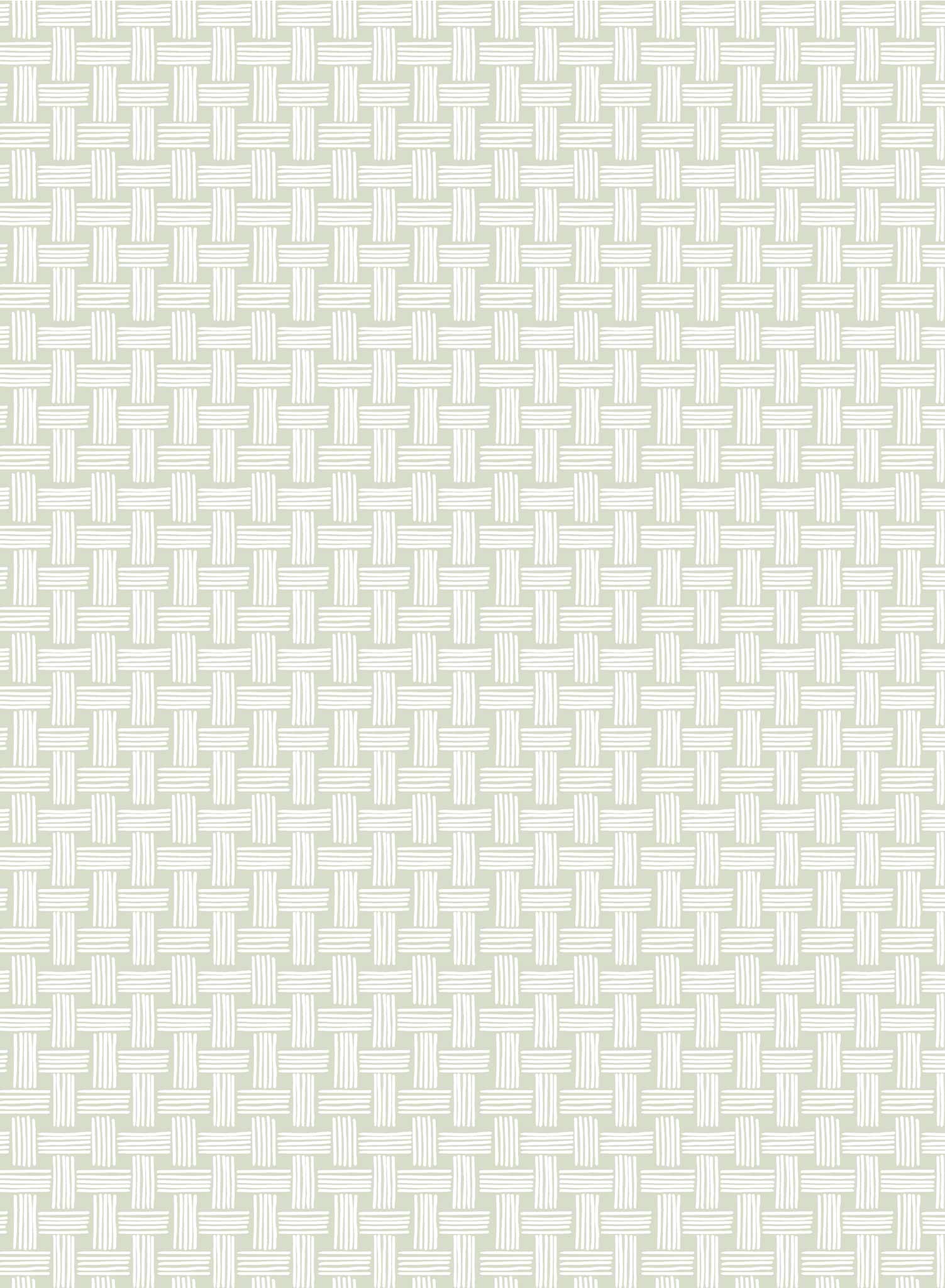 Basket Case is a minimalist wallpaper by Opposite Wall of a basket weave pattern.