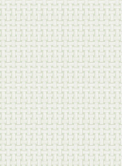 Basket Case is a minimalist wallpaper by Opposite Wall of a basket weave pattern.