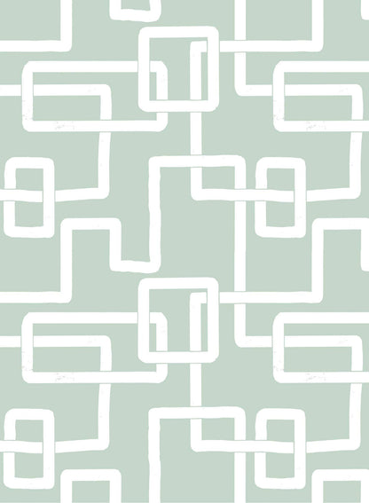 Imbroglio is a minimalist wallpaper by Opposite Wall of lines forming a path to resemble a maze.