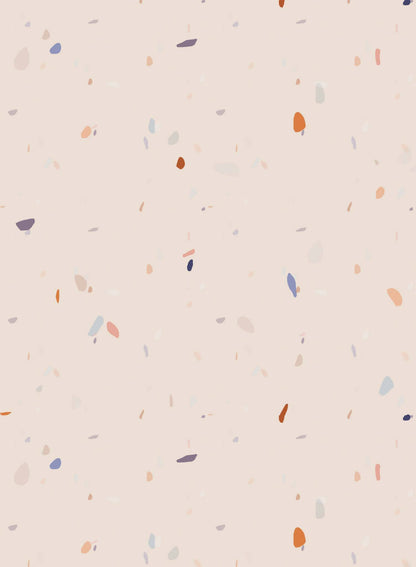 Confetti is a minimalist wallpaper by Opposite Wall of colourful confetti floating around.